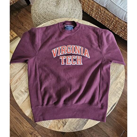 Virginia Tech Vintage Reverse Weave Champion Sweatshirt Size S Hokies - Picture 5 of 9